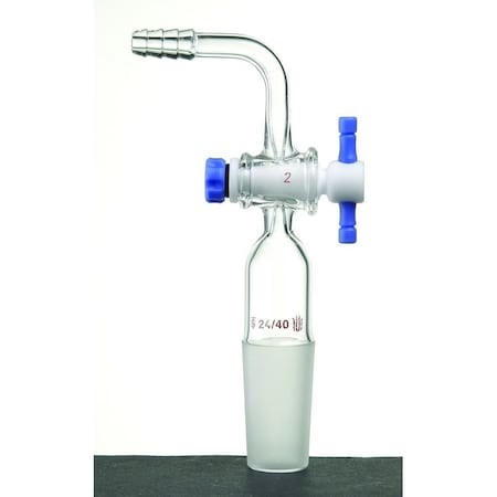 Synthware ADAPTER, VACUUM, WITH 1:5 TEFLON STOPCOCK, 24/40 A382440